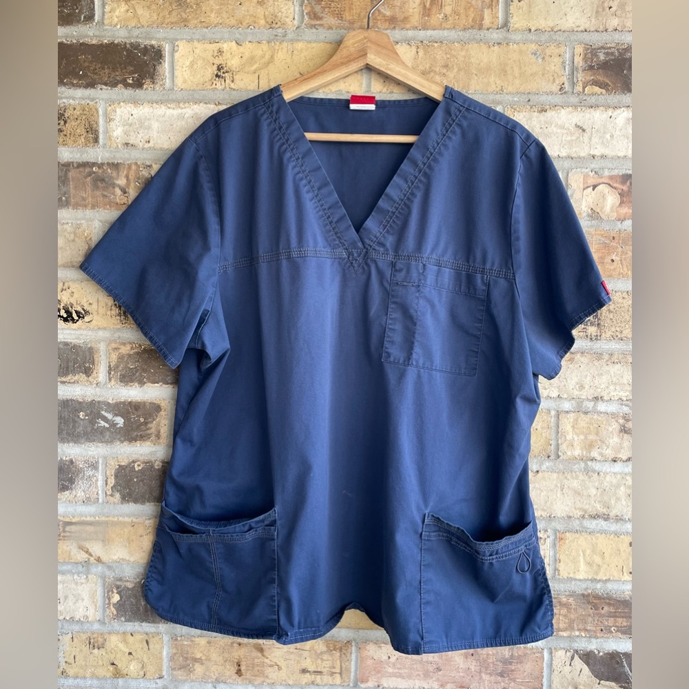 5 for $25🔥Dickies Navy Blue Scrub Top 2XL